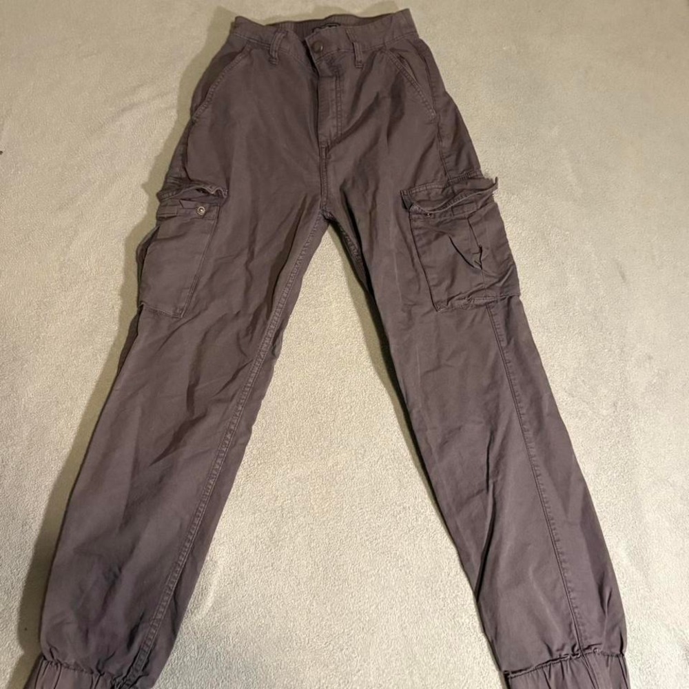 Y2K Abercrombie and Fitch Grey cargo pants XS